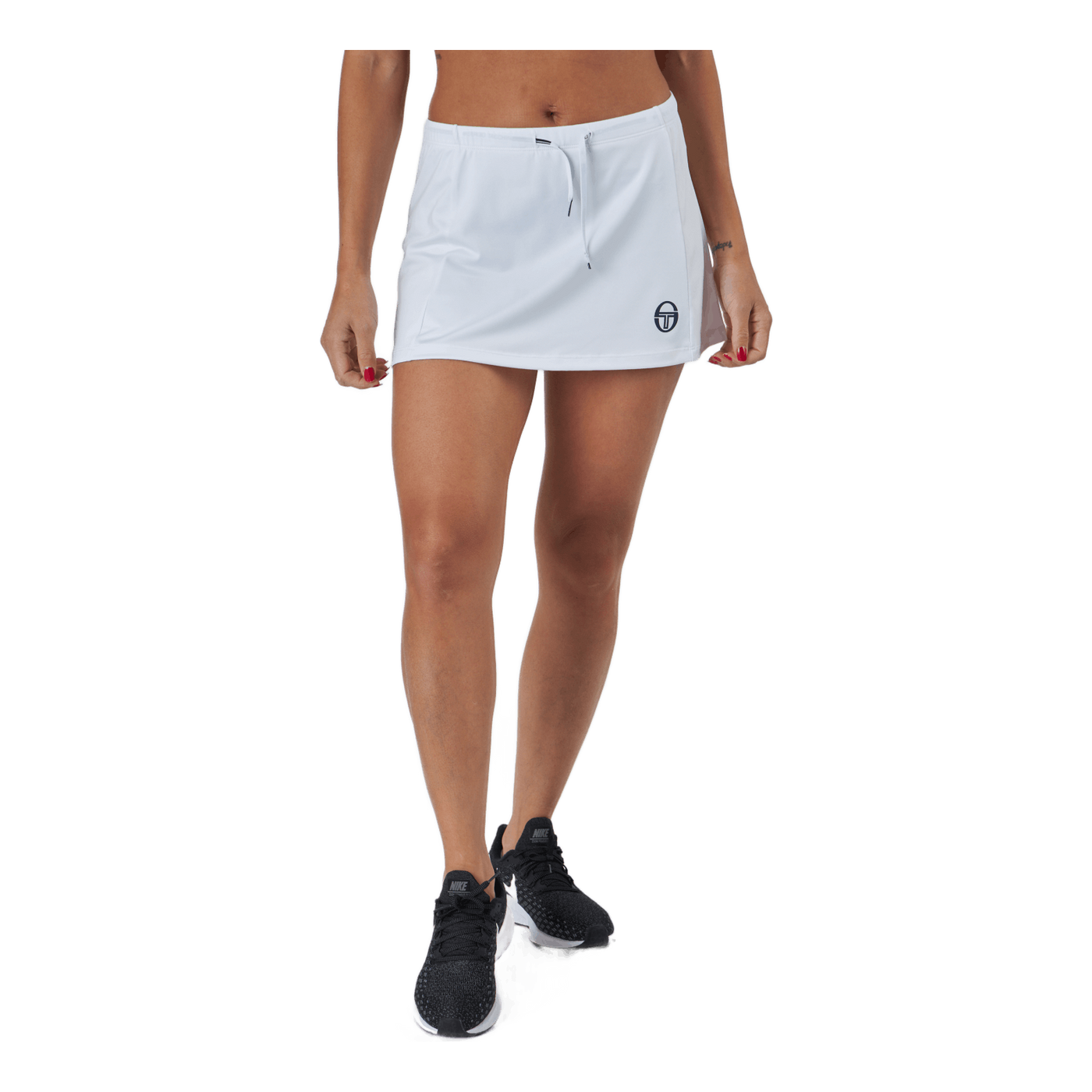 Eva Skort White/navy