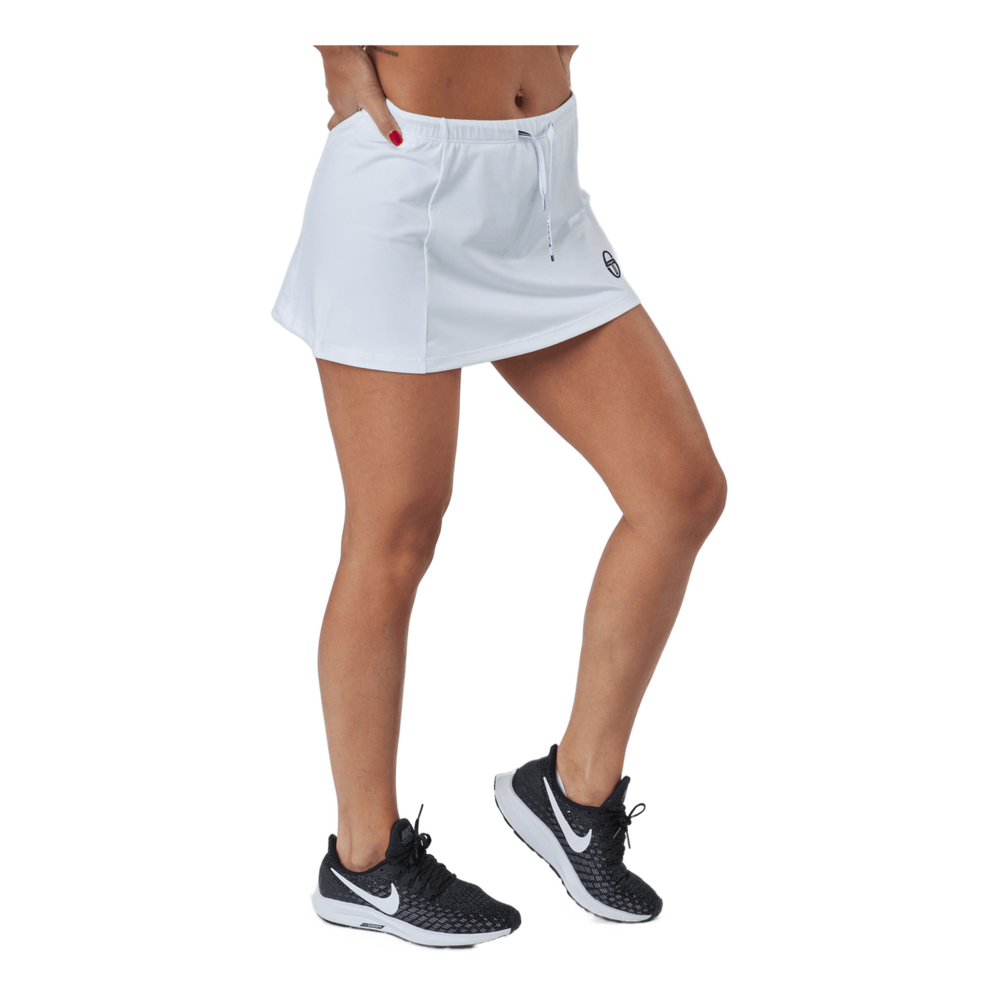 Eva Skort White/navy
