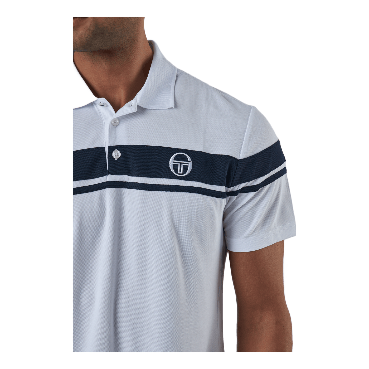 Young Line Pro Polo White/navy