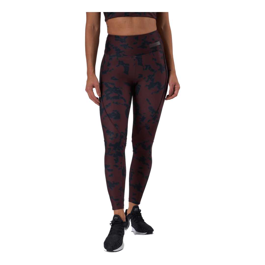 Printed Piping Tights Black Miniature Myth