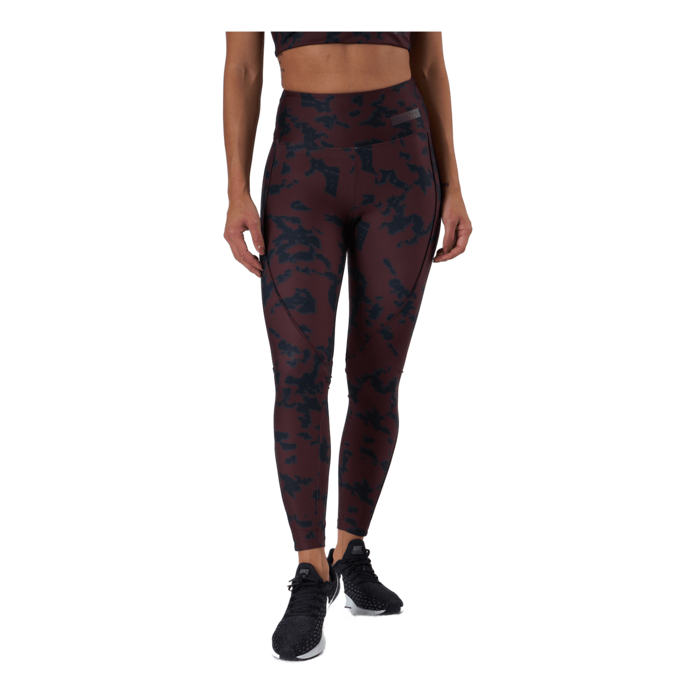 Printed Piping Tights Black Miniature Myth