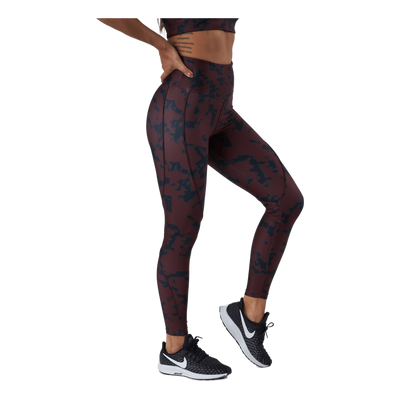 Printed Piping Tights Black Miniature Myth