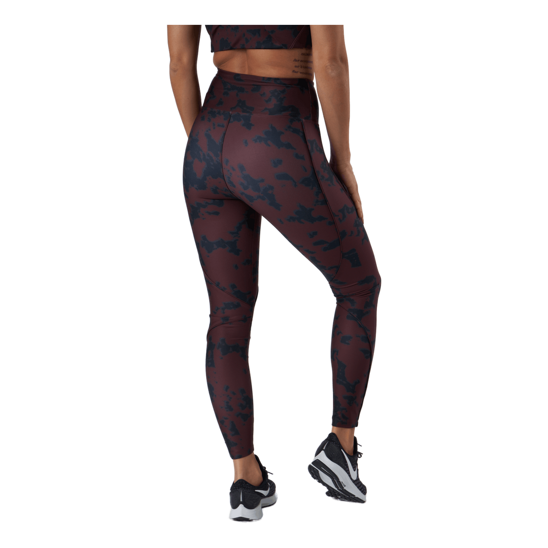 Printed Piping Tights Black Miniature Myth