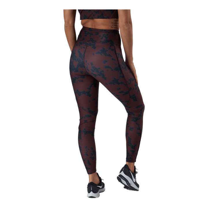Printed Piping Tights Black Miniature Myth