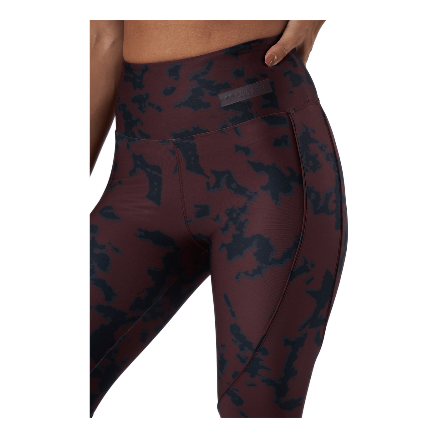 Printed Piping Tights Black Miniature Myth