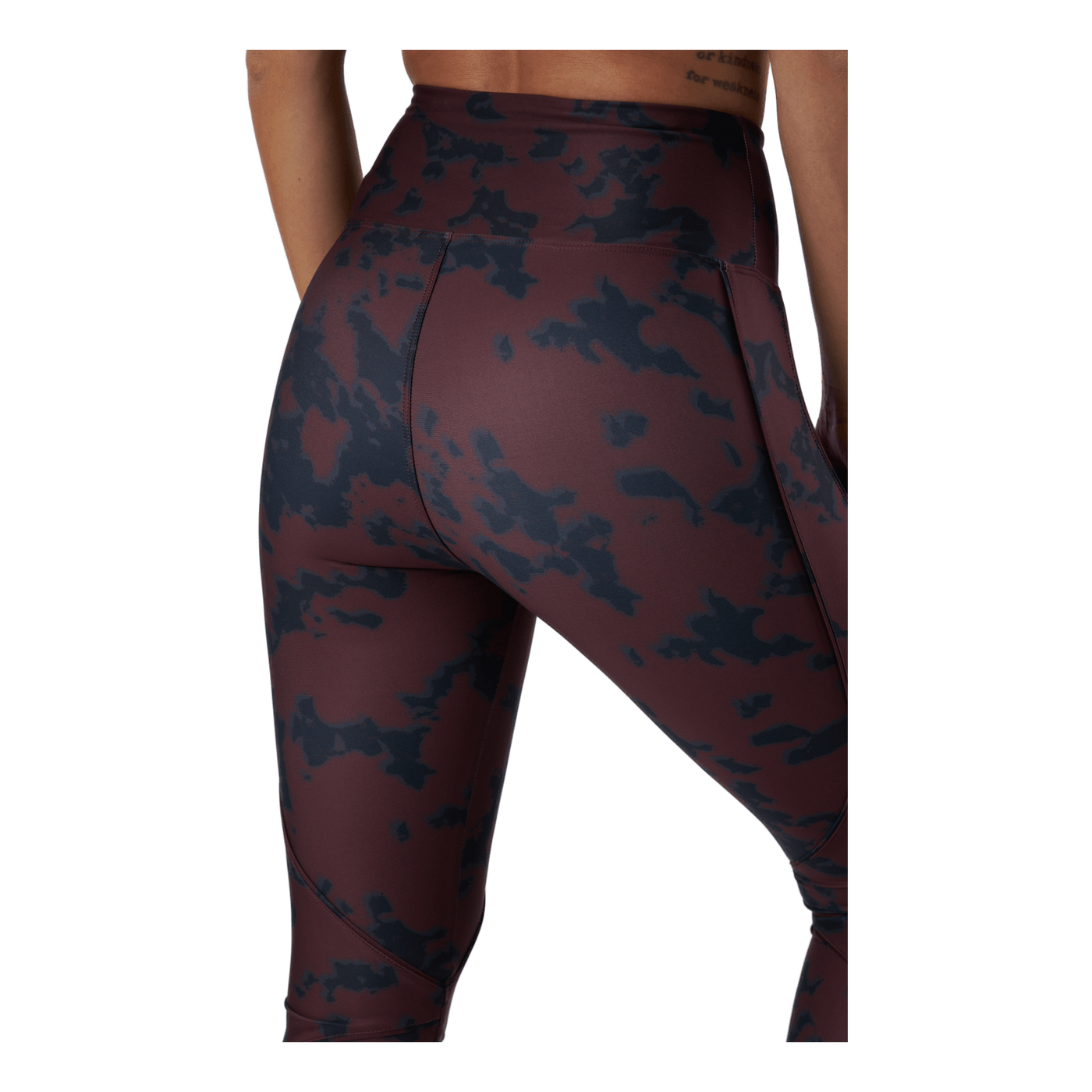 Printed Piping Tights Black Miniature Myth