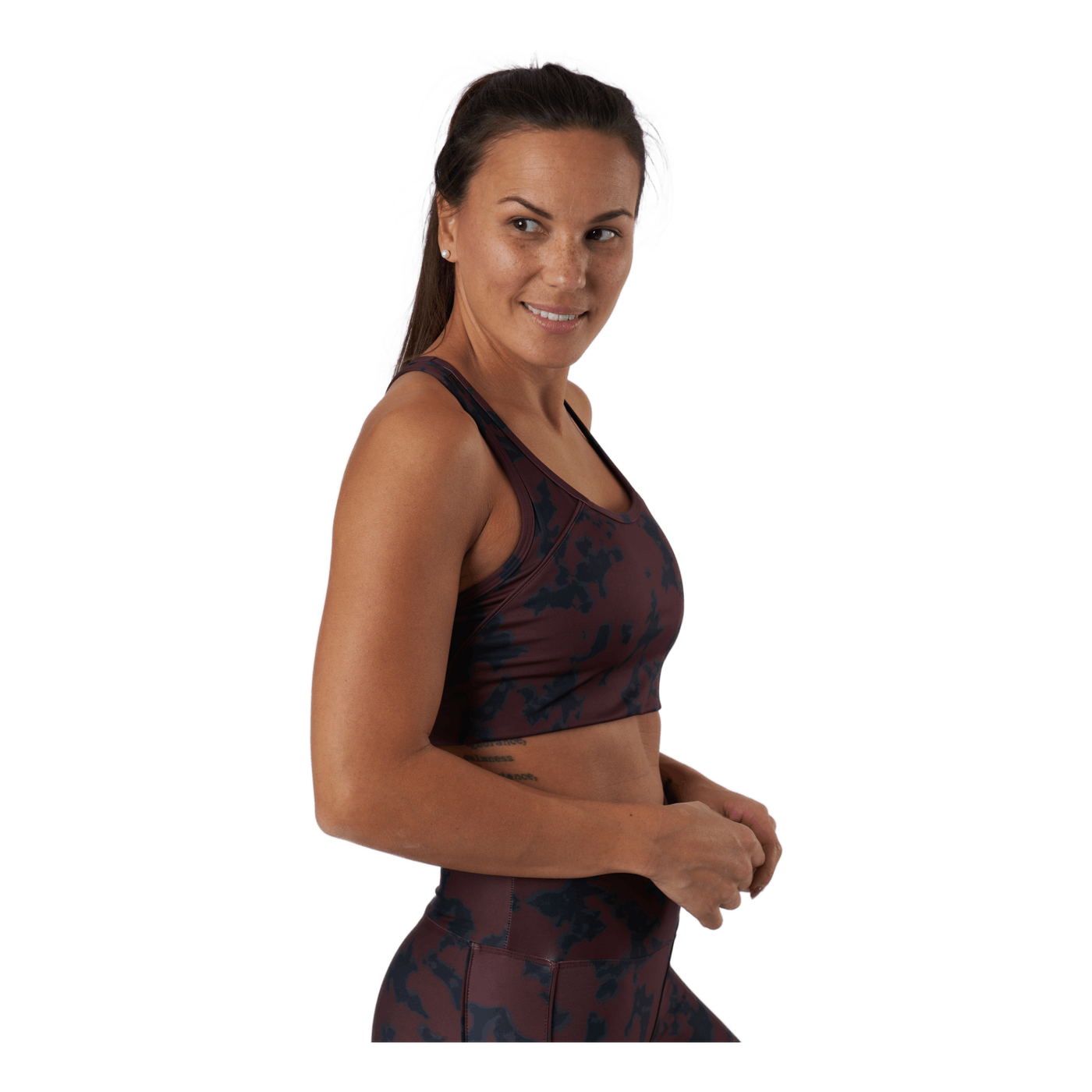 Printed Piping Sportsbra Black Miniature Myth