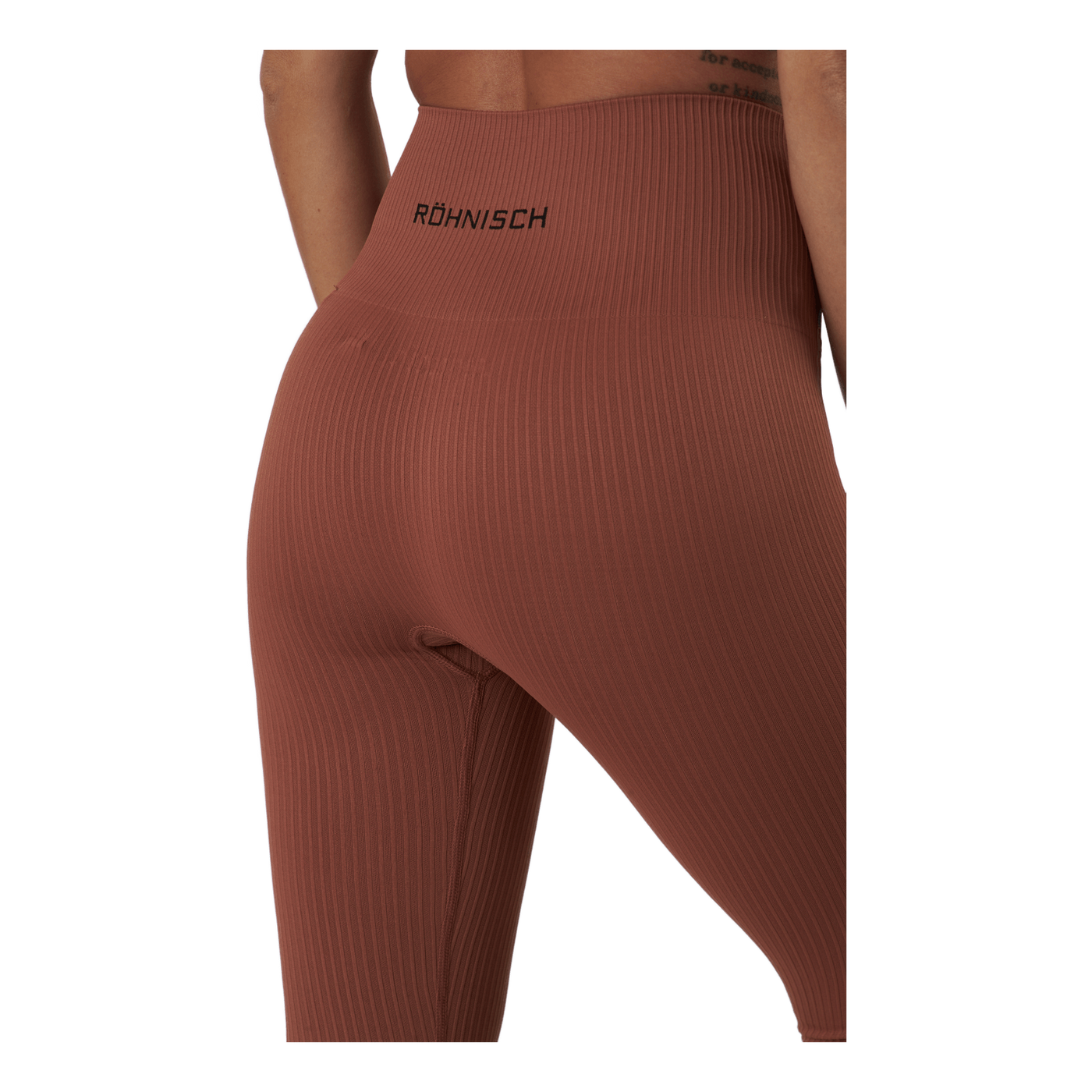 Seamless Rib Tights Copper Brown