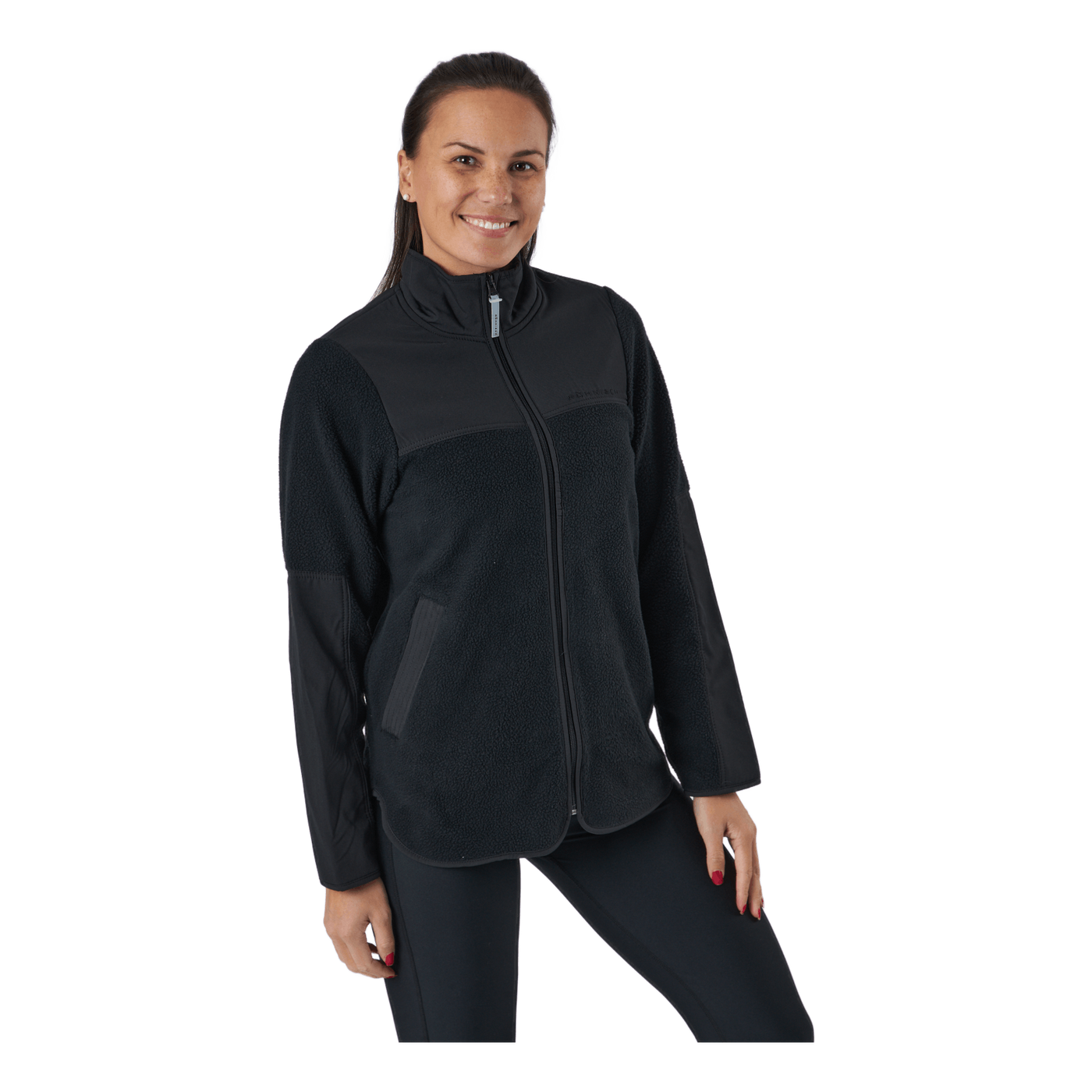 Phoebe Pile Jacket Black