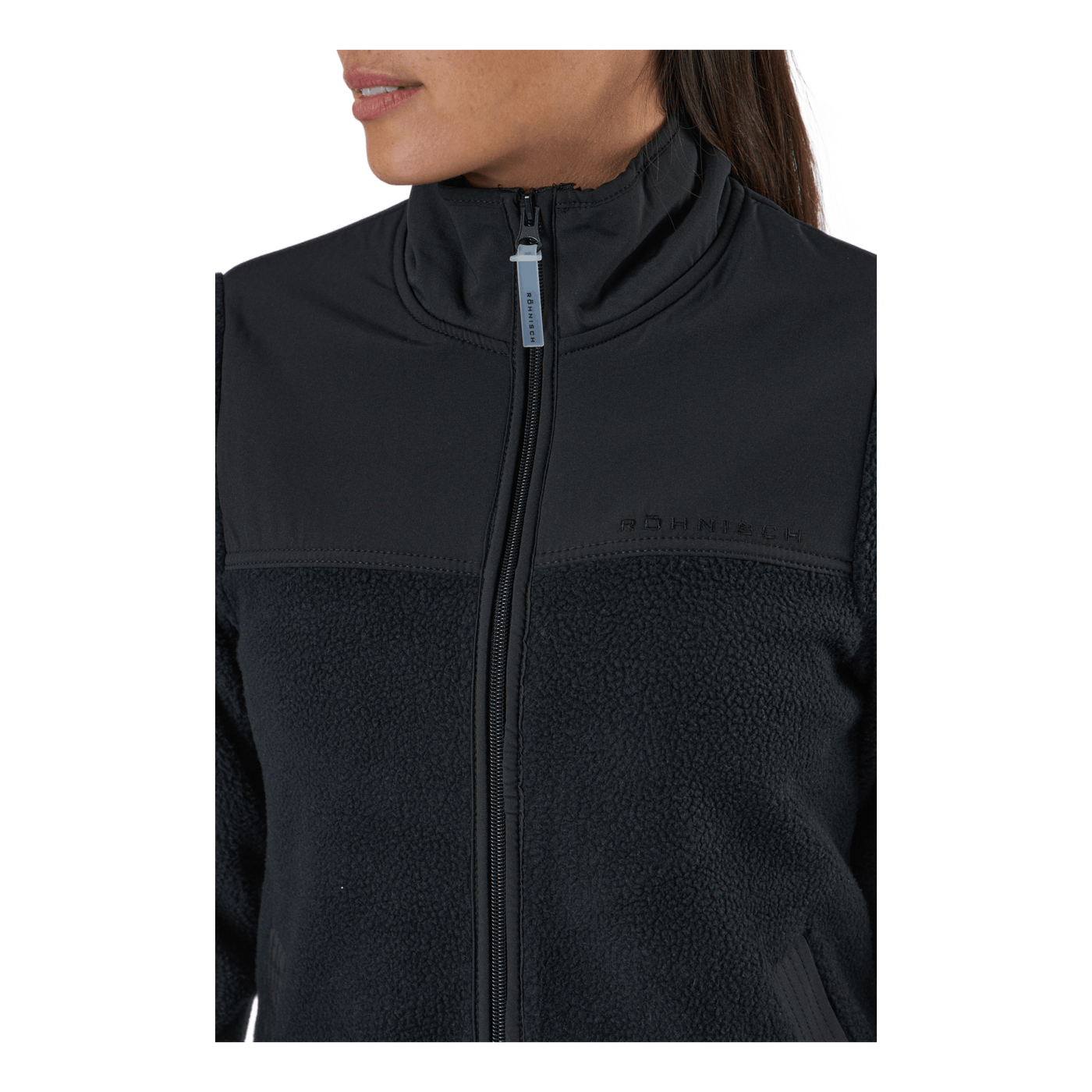 Phoebe Pile Jacket Black
