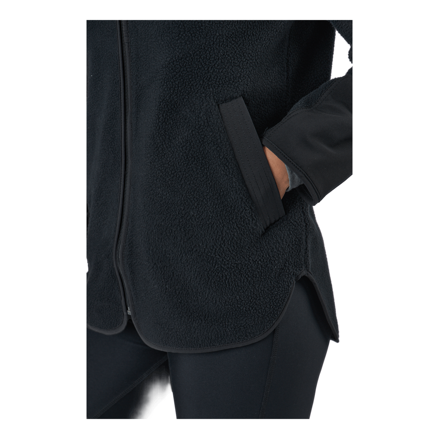 Phoebe Pile Jacket Black