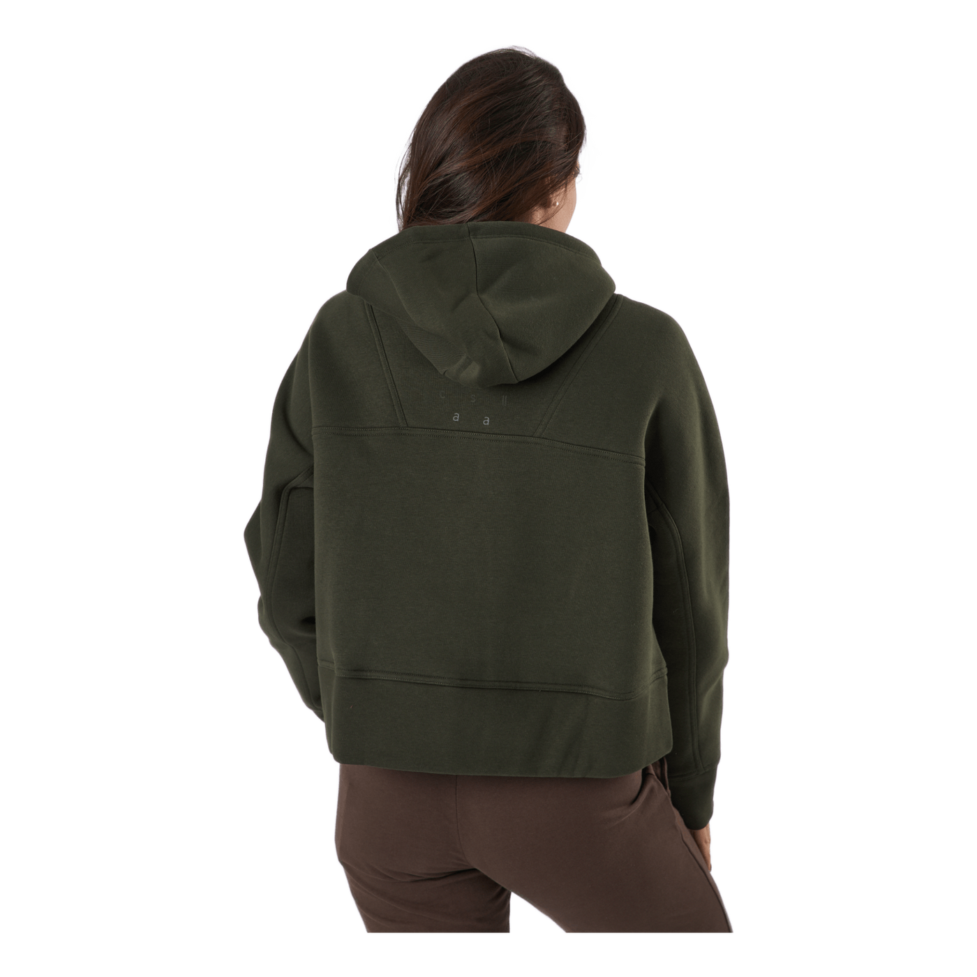 Oversized Zip Hood Forest Green
