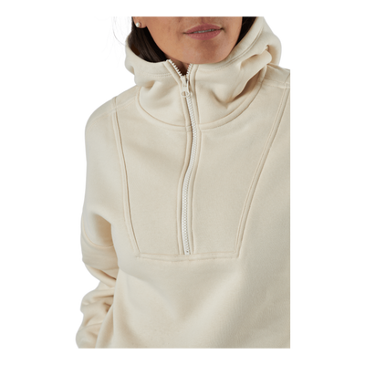 Oversized Zip Hood Light Sand