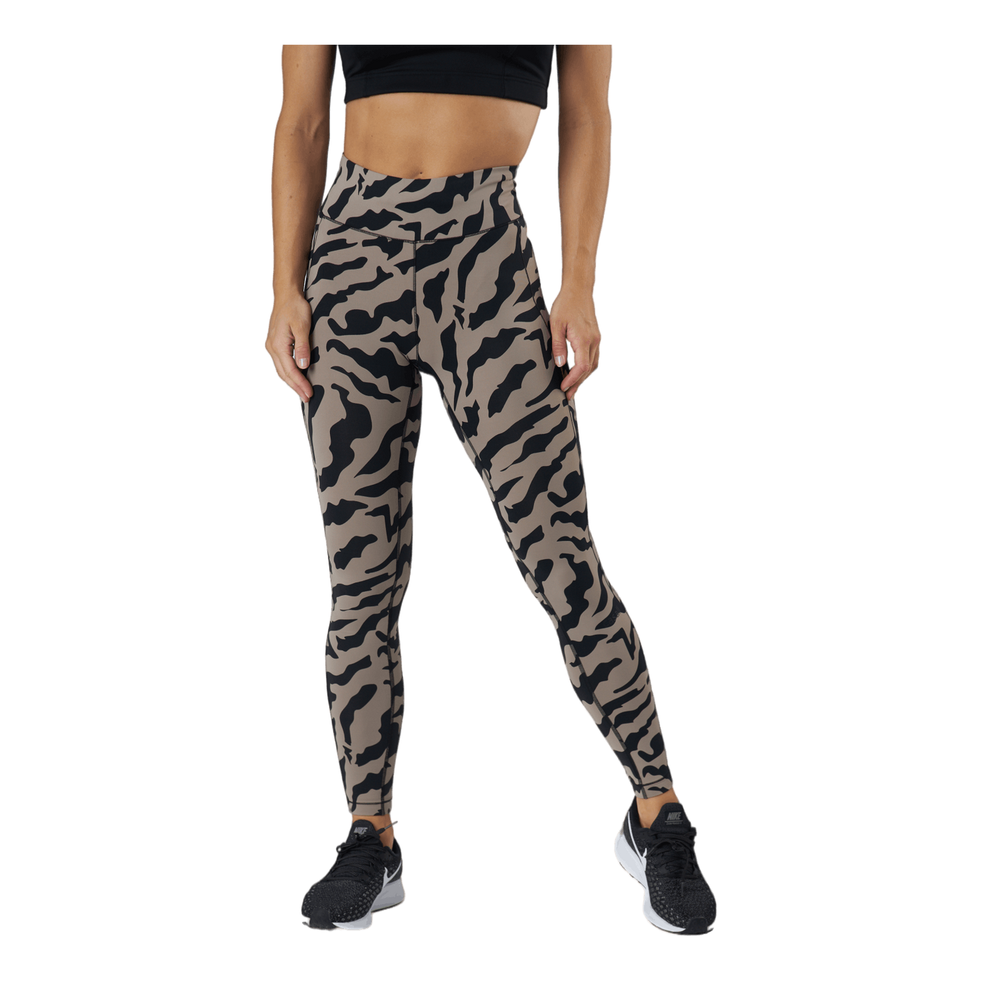 Iconic Printed 7/8 Tights Escape Grey