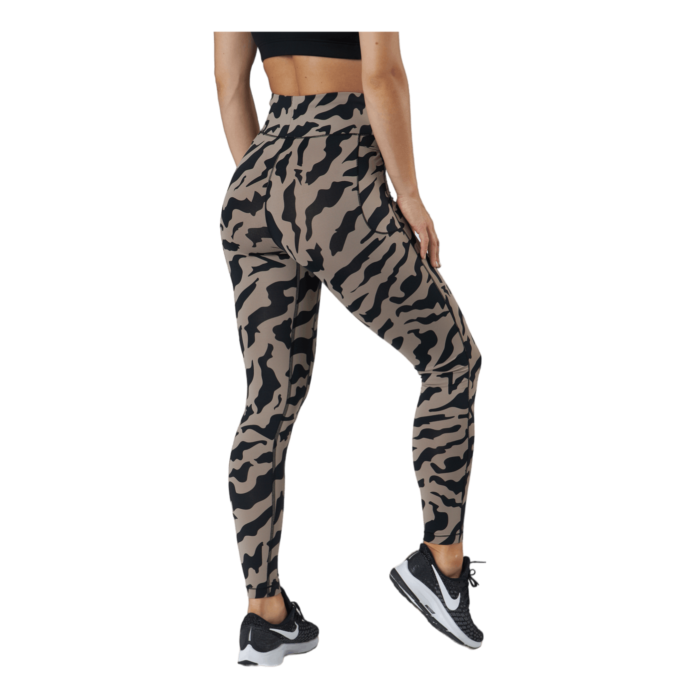 Iconic Printed 7/8 Tights Escape Grey