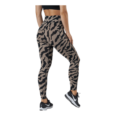 Iconic Printed 7/8 Tights Escape Grey