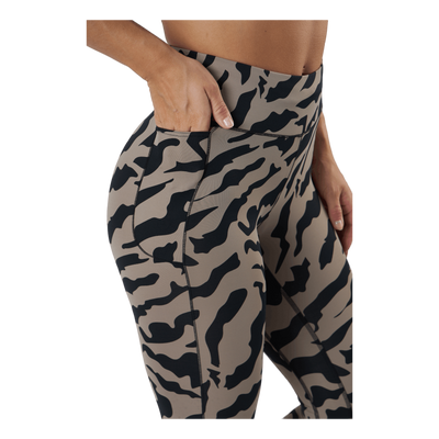 Iconic Printed 7/8 Tights Escape Grey