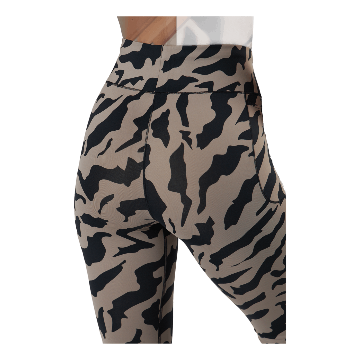 Iconic Printed 7/8 Tights Escape Grey