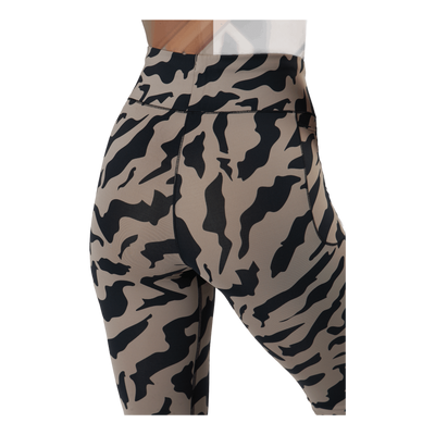 Iconic Printed 7/8 Tights Escape Grey