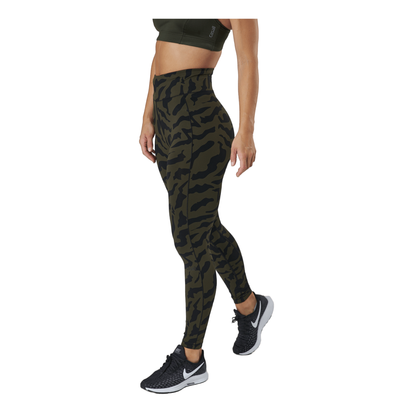 Iconic Printed 7/8 Tights Escape Green