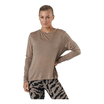 Ease Crew Neck Taupe Grey