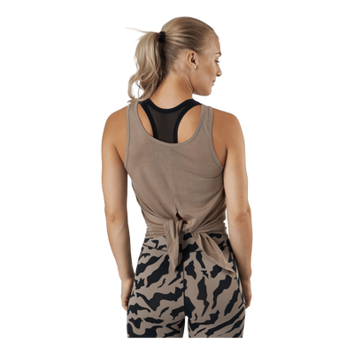 Tie Back Tank Taupe Grey