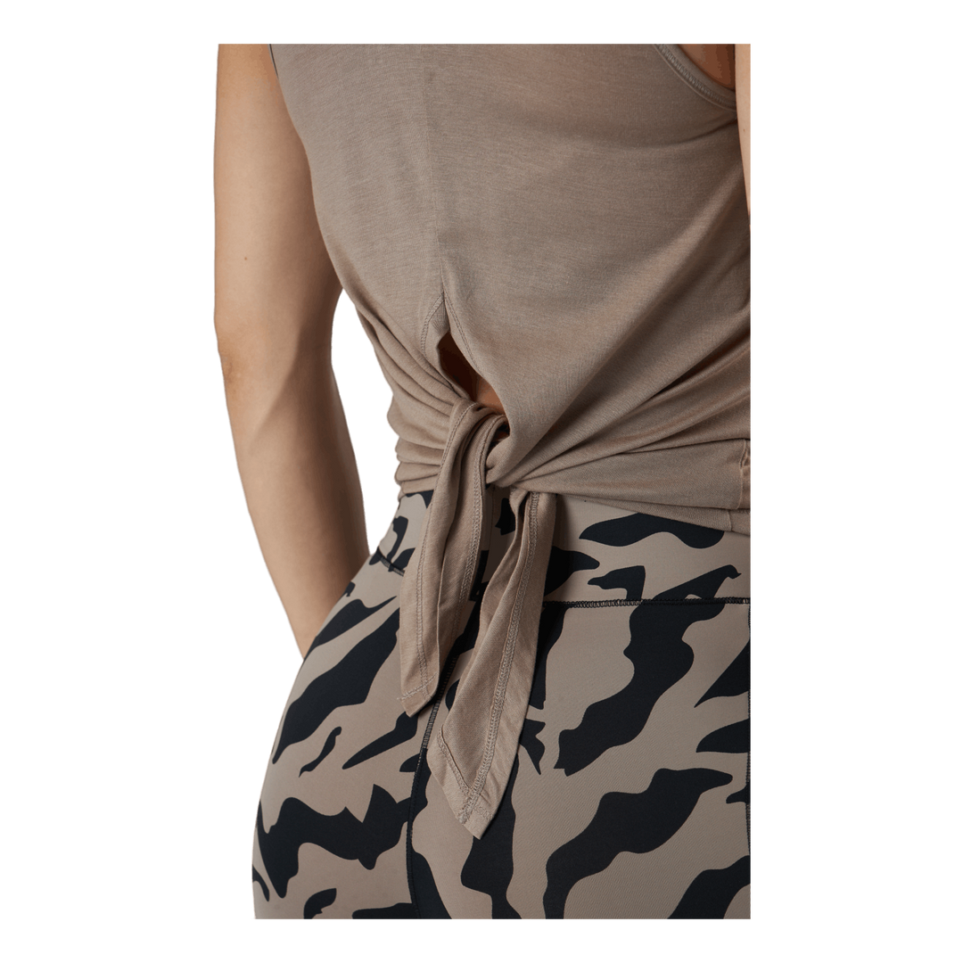 Tie Back Tank Taupe Grey
