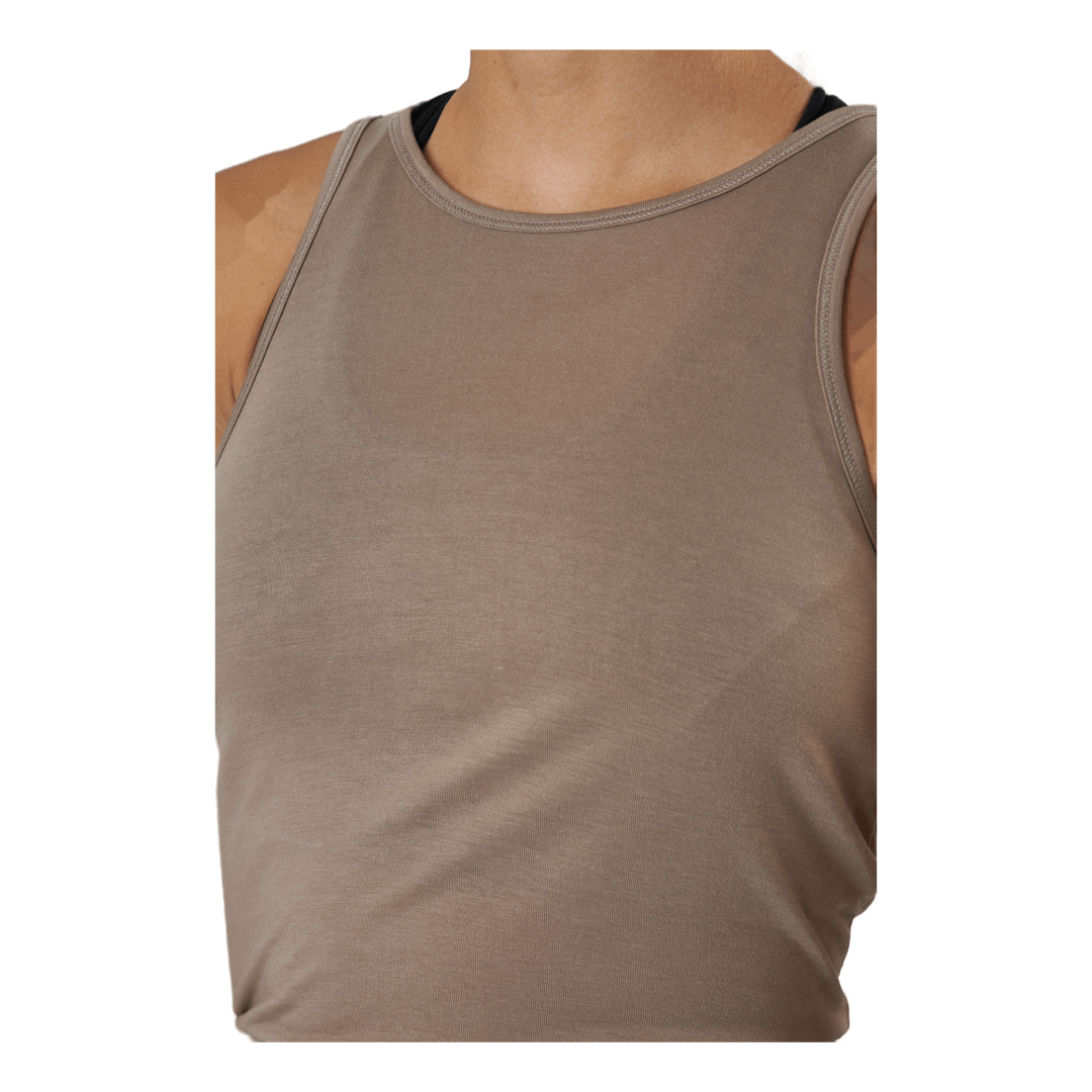 Tie Back Tank Taupe Grey