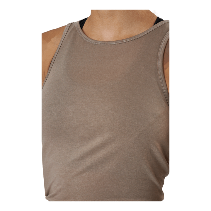 Tie Back Tank Taupe Grey