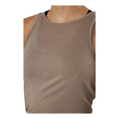 Tie Back Tank Taupe Grey