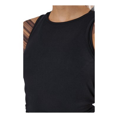 Tie Back Tank Black