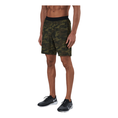 M Printed Elastic Shorts Action Green