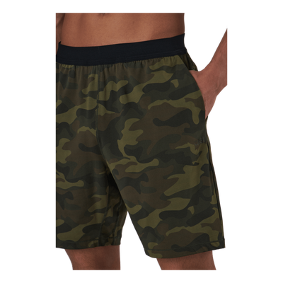 M Printed Elastic Shorts Action Green