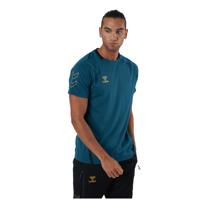 Hmlcima Xk T-shirt S/s Blue Coral