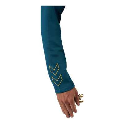 Hmlcima Xk Hoodie Blue Coral