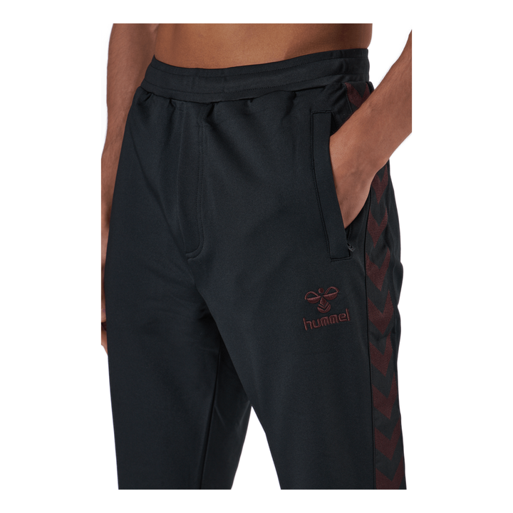 Hmlnathan 2.0 Tapered Pants Black/fudge