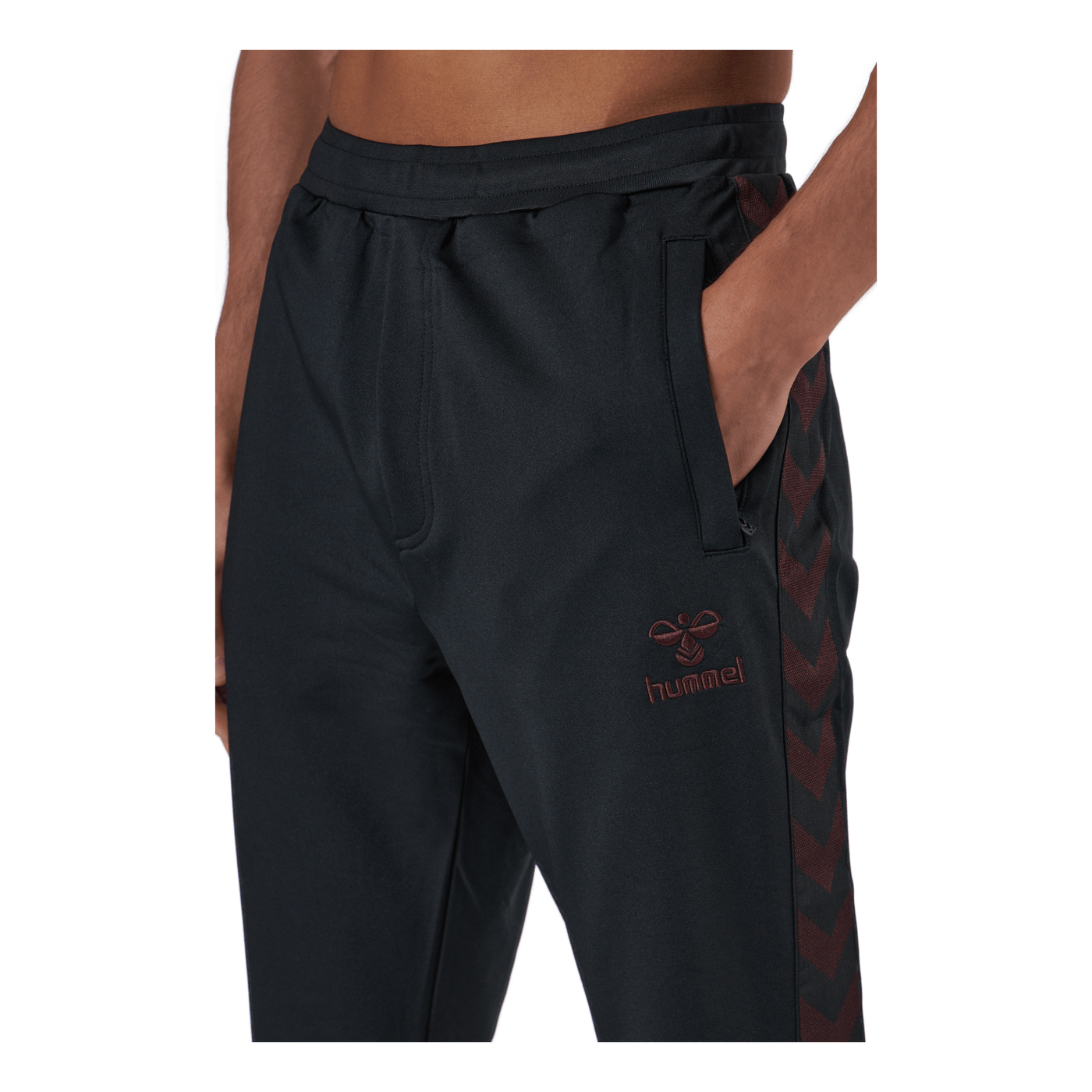 Hmlnathan 2.0 Tapered Pants Black/fudge