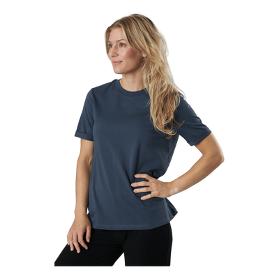 Pcria Ss Fold Up Solid Tee Noo Ombre Blue