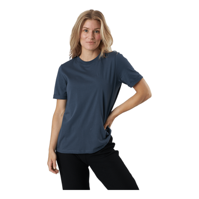 Pcria Ss Fold Up Solid Tee Noo Ombre Blue