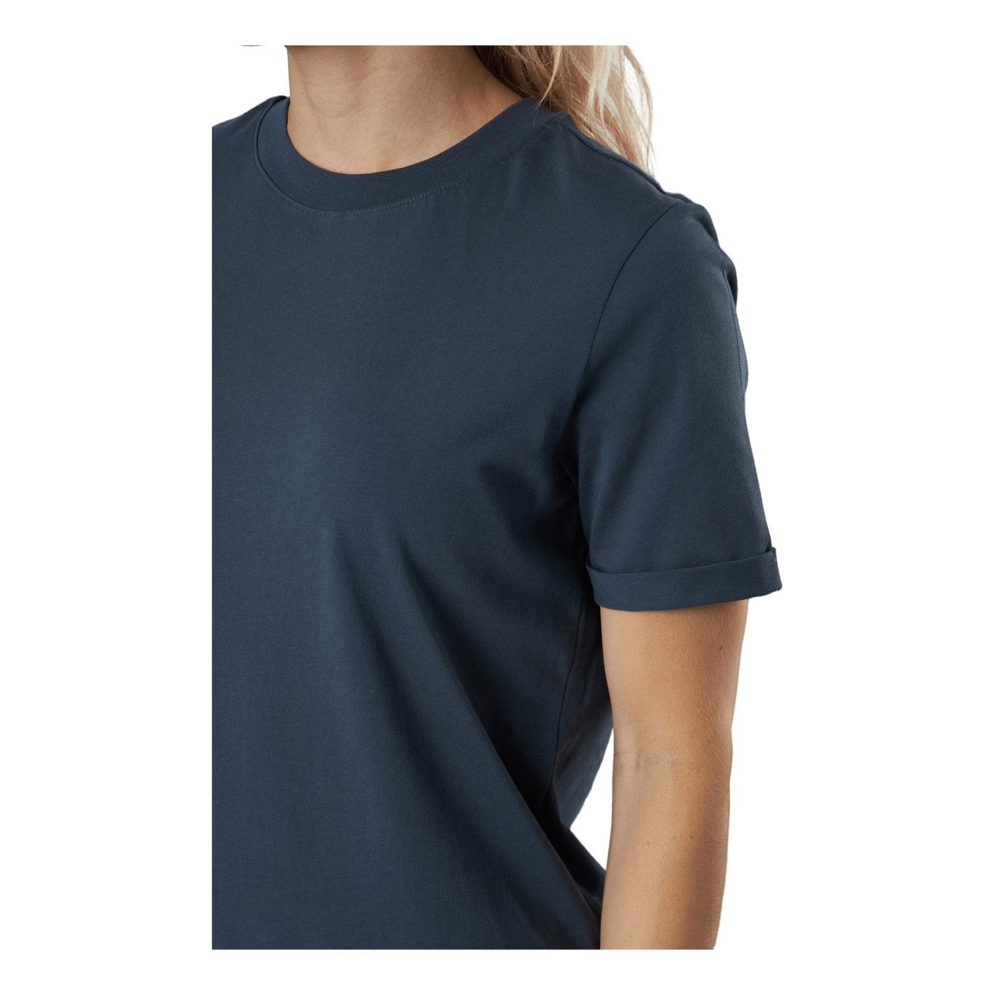 Pcria Ss Fold Up Solid Tee Noo Ombre Blue