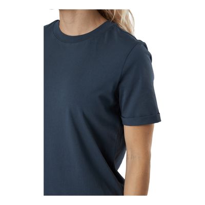 Pcria Ss Fold Up Solid Tee Noo Ombre Blue