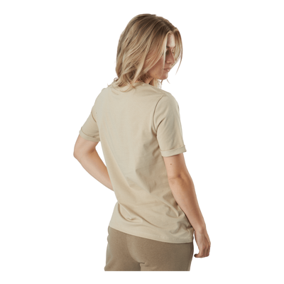 Pcria Ss Fold Up Solid Tee Noo White Pepper