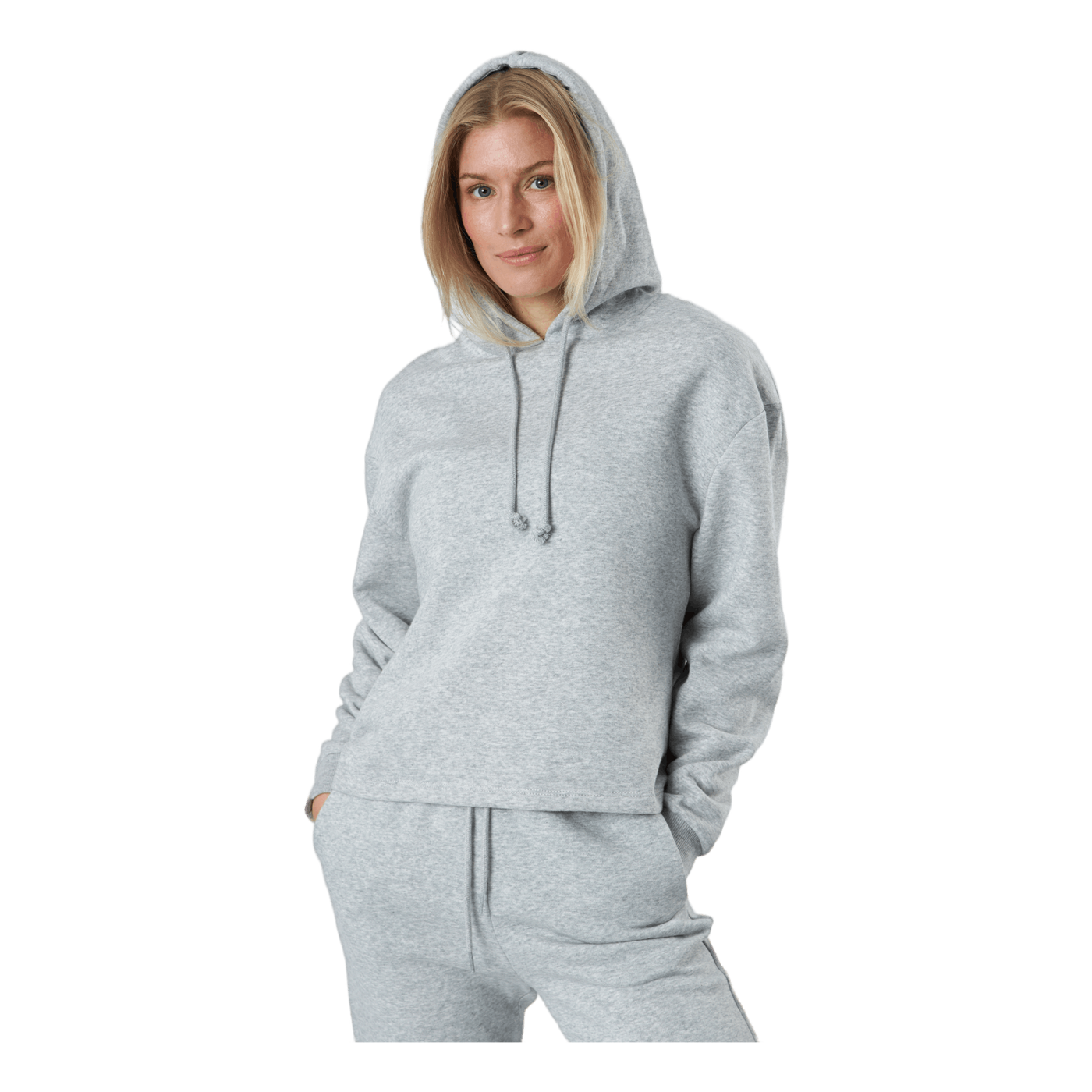 Pcchilli Ls Hoodie Noos Bc Light Grey Melange