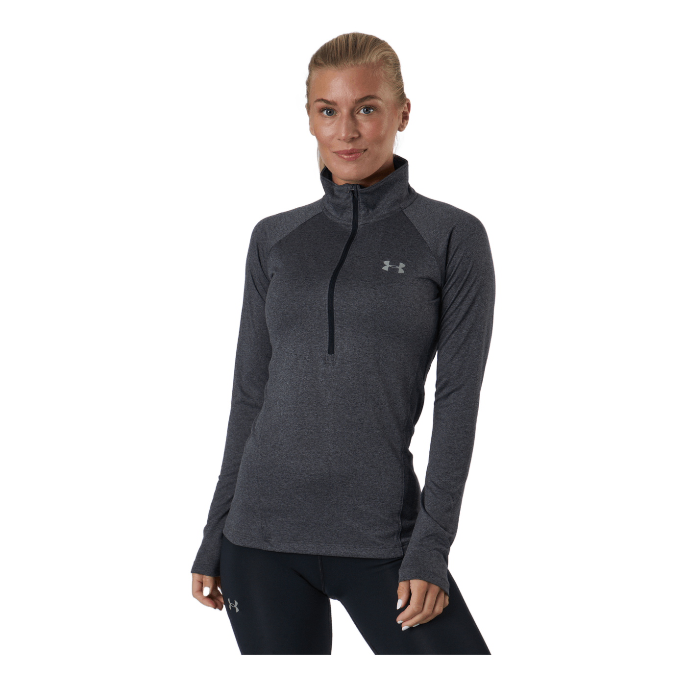 Tech 1/2 Zip - Solid Carbon Heather