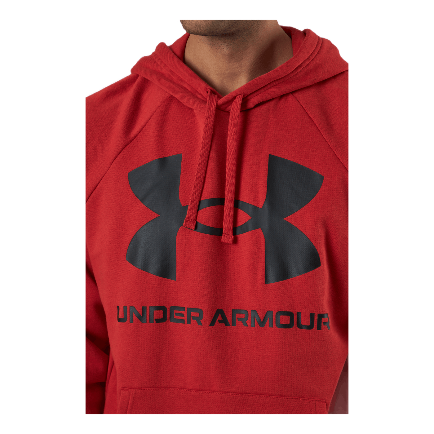 Ua Rival Fleece Big Logo Hd Radiant Red