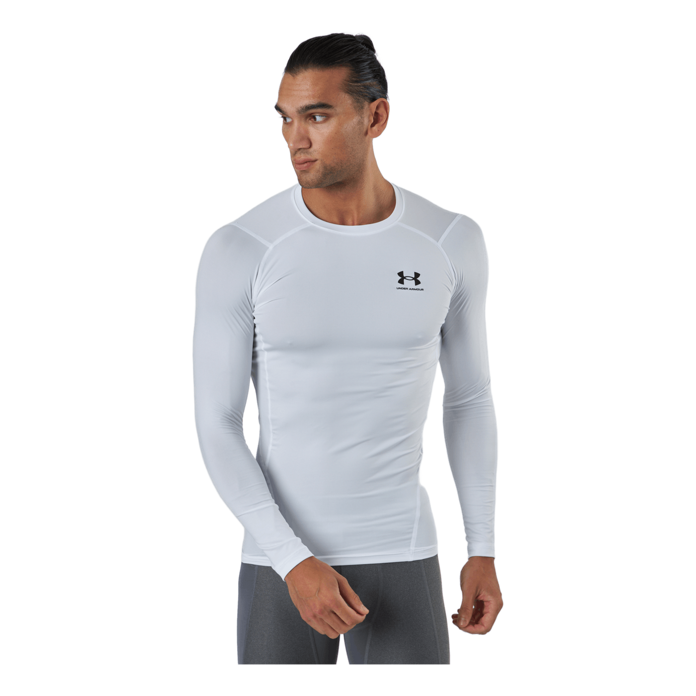 Ua Hg Armour Comp Ls White