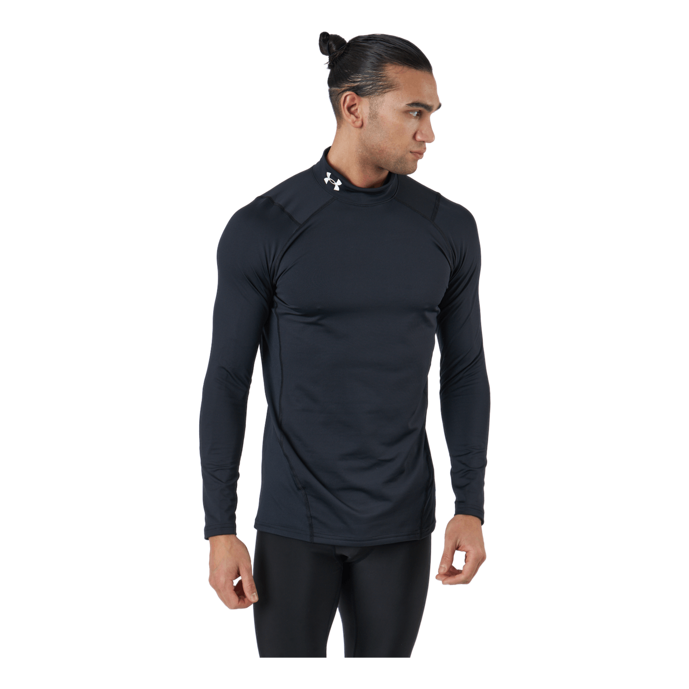 Ua Cg Armour Fitted Mock Black