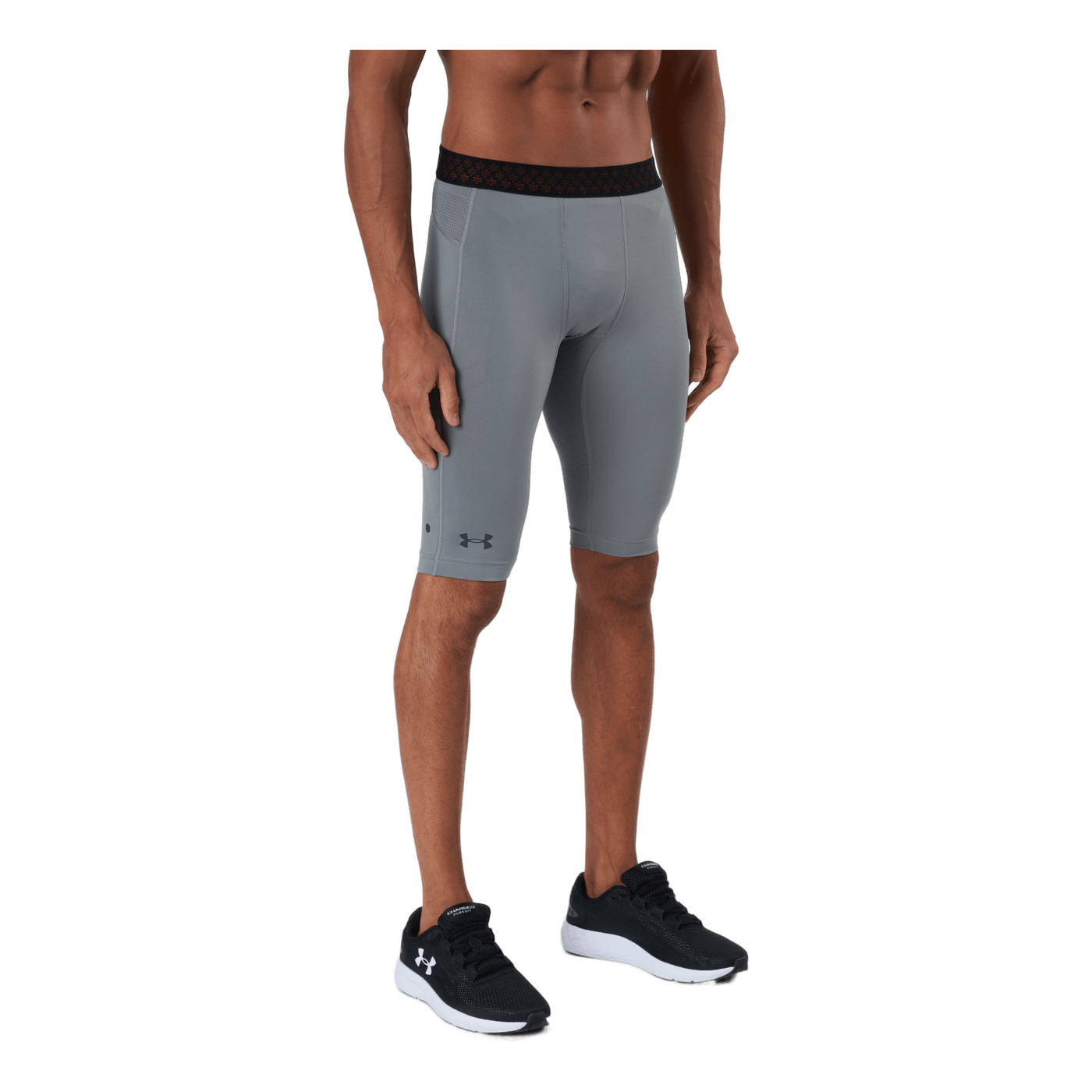 Ua Hg Rush 2.0 Long Shorts Concrete