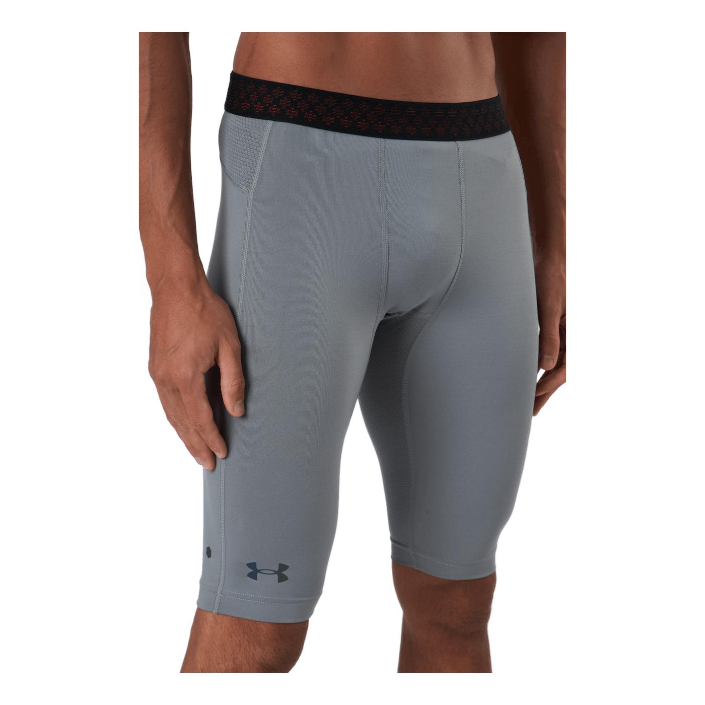 Ua Hg Rush 2.0 Long Shorts Concrete