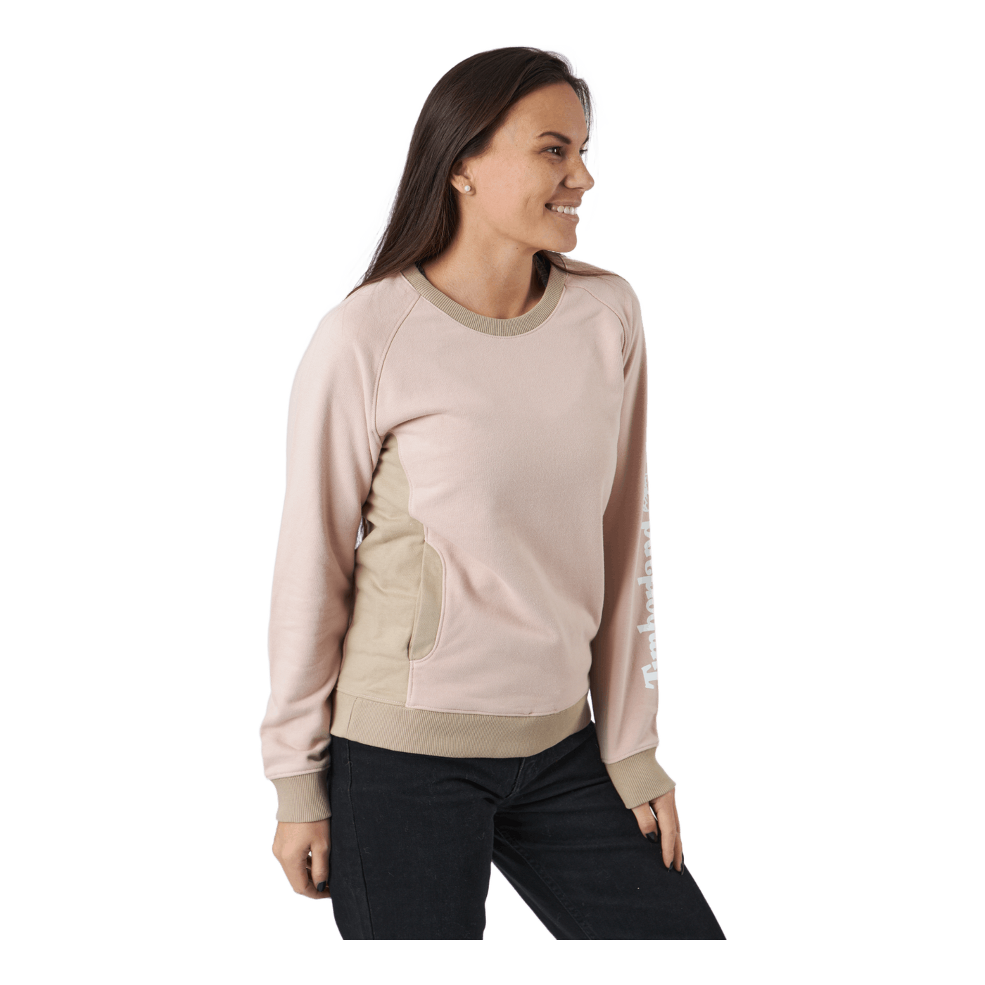 Linear Logo Sleeve Crew Cameo Rose